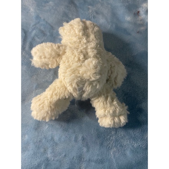 Baby Gap Cream Sherpa Teddy Bear Plush Stuffed Animal Small 6 Inch - Picture 3 of 5